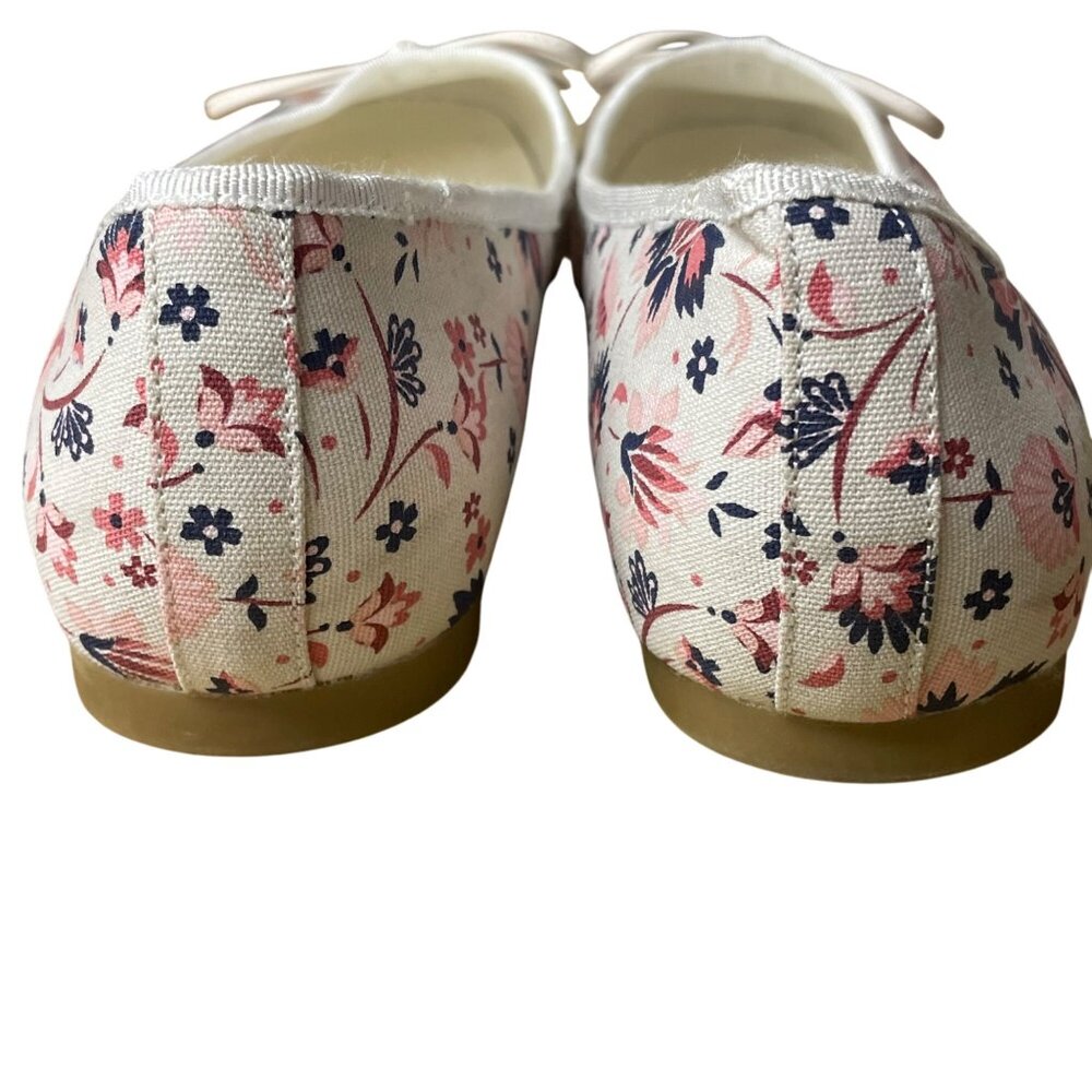 Ted Baker Bayna Floral Ballet Flats Sz 39 (EU) Bow Accent Slip On - Picture 6 of 9